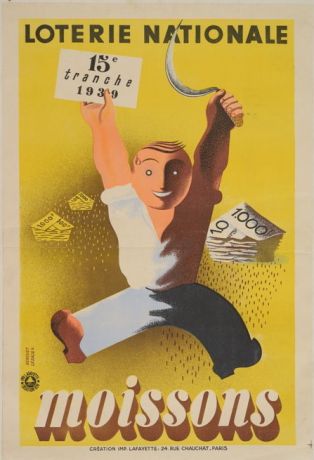 Loterie nationale 15e tranche 1939 moissons ; © F. Lauginie – Le Compa – 2013
