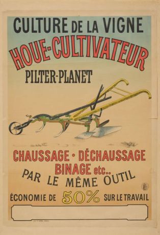 Culture de la vigne Houe - Cultivateur Pilter-Planet