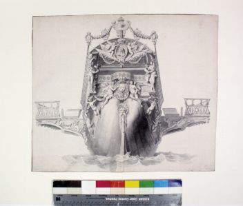 Projet de décoration de la poupe d'une galère royale (1048.2.C)