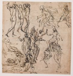 Pietro Bonaccorsi, Etude de figures nues, 1530 - 1533