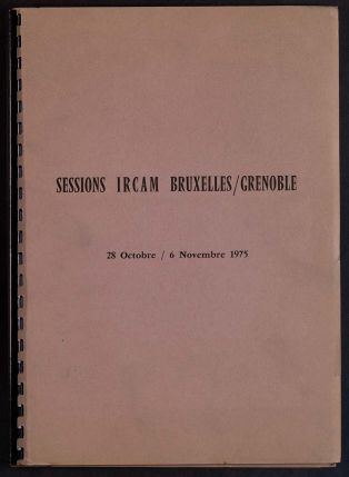 Sessions IRCAM BRUXELLES GRENOBLE ; © Titulaire(s) des droits : MC2 Grenoble