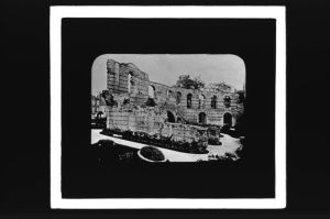 diapositive sur verre ; Palais Gallien (état actuel) - Cliché Amtmann