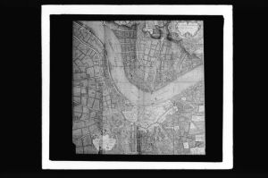 diapositive sur verre ; Plan de Bordeaux et de ces faubourgs (par Matis (XVIIIè] Archives départementales de Seine et Oise)