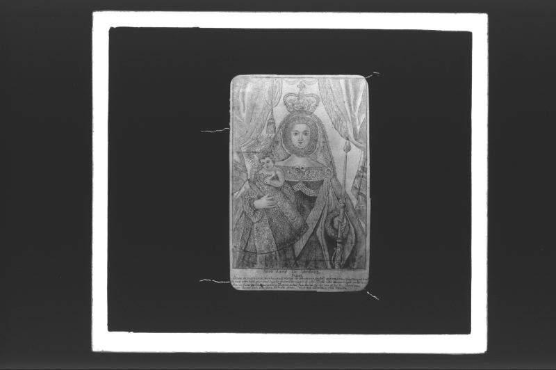 plaque de verre photographique ; Notre-Dame-de-Verdelet, gravure XVIII