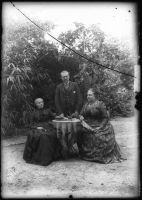 plaque de verre photographique ; Famille Amtmann, Sarco Souei [?]