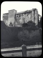 plaque de verre photographique ; Cissac, Le château du Breuil
