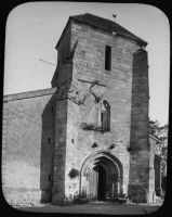 plaque de verre photographique ; Gironde, Sulpice d’Izon, église