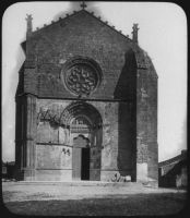 plaque de verre photographique ; Saint-Macaire, l’église