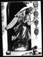 plaque de verre photographique ; L’Ange de Saint-Bruno par le cavalier Bernin