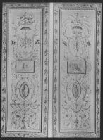 plaque de verre photographique ; Bordeaux, Hôtel de Lisleferme, panneau du salon (Louis XVI)
