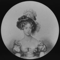 plaque de verre photographique ; Duchesse de Berry