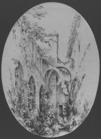 plaque de verre photographique ; Saint-Emilion, Chapelle des Cordeliers, Intérieur