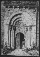 plaque de verre photographique ; Portail de Saint-Martial, Drouyn.  Var.gir . III, 222