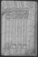 plaque de verre photographique ; Portail de St Vincent-de-Pertignas, détail, Drouyn  Var-gir - II,11