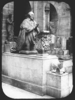 plaque de verre photographique ; Statue du mausolée du Maréchal d’Ornano