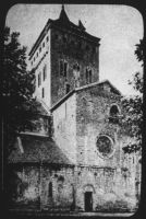plaque de verre photographique ; église de Sauveterre