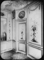 plaque de verre photographique ; Panneaux peints Louis XVI, Hôtel Piganeau, Boudoir