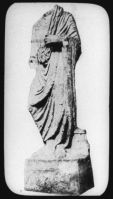 plaque de verre photographique ; Statue découverte en 1756 dans les fondations de l’Intendance, Espérandieu,  Catalogue, I.II n°1095