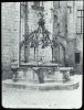 plaque de verre photographique ; Nantes : château : puits...