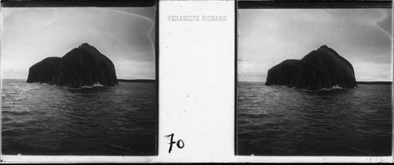 plaque de verre photographique ; Un des îlots Sidorova