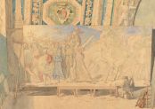 Anciennement attribué à J.-A.-D. Ingres, "Ingres peignant dans son atelier de la Trinité-des-Monts à Rome" ; © Bayonne, musée Bonnat-Helleu / cliché A. Vaquero ; © Bayonne, musée Bonnat-Helleu / tous droits réservés