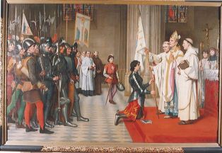 Jeanne d’Arc fait bénir son étendard à Blois