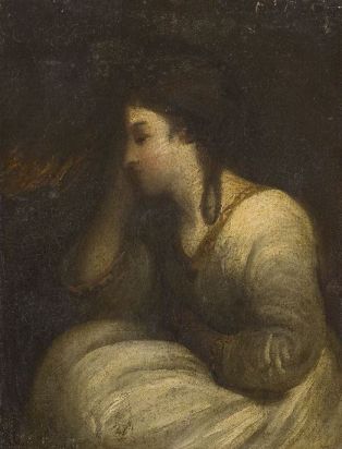 Rêverie dit aussi portrait de la comtesse Spencer en robe blanche