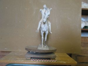 Maquette ; Maquette d’une statue équestre