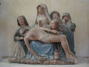 Pieta, avec saint Jean et deux saintes femmes