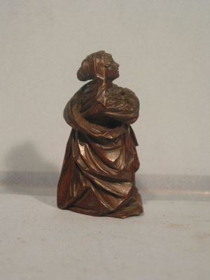 Statuette ; Vierge au pied de la Croix