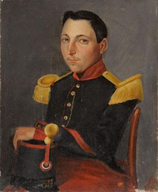 Portrait de Mr Denechau, en officier