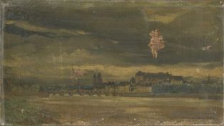 Vue du château de Blois et du vieux pont