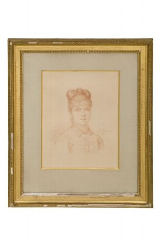 Portrait de Marie-Alexandrine-Henriette Dumas, dite Colette Dumas, épouse de Maurice Lippman