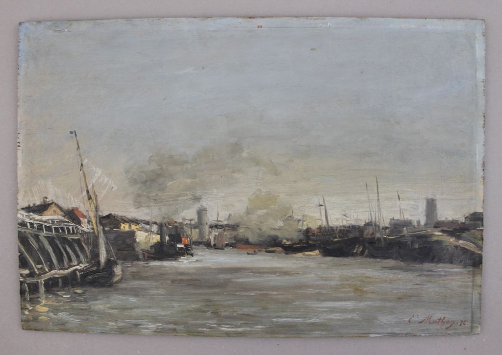 L'avant-port de Dunkerque (titre inscrit)