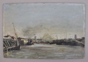 L'avant-port de Dunkerque (titre inscrit)