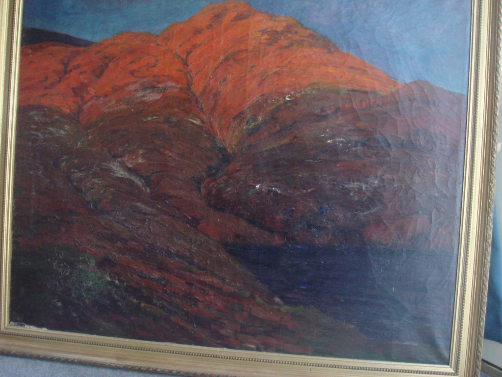 Montagne rouge (avec le cadre)