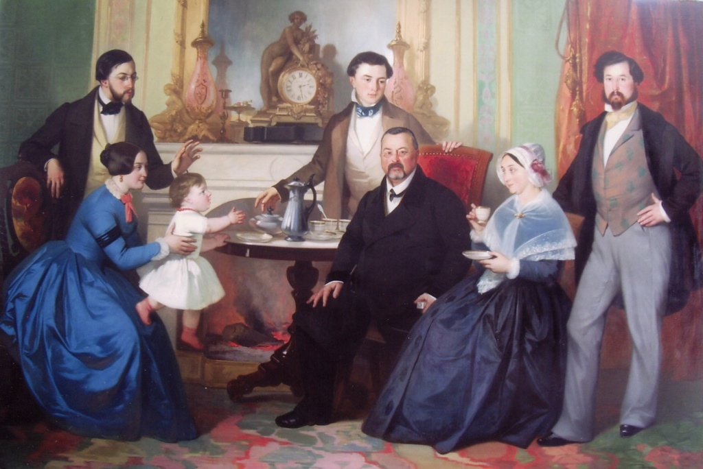 Portrait de la famille Fayet par Glaize