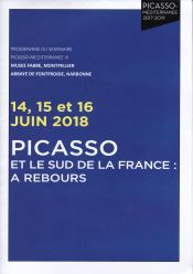 colloque Picasso Méditerranée 15 et 16 juin 2018