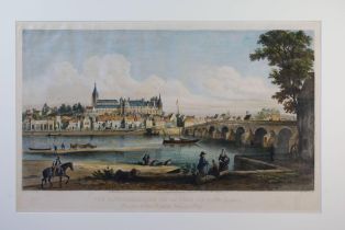 Vue panoramique de la ville de Gien, (Loiret). / Prise près du Cail, du côté du Village de Poilly (titre inscrit) ; © Anthony Chatton