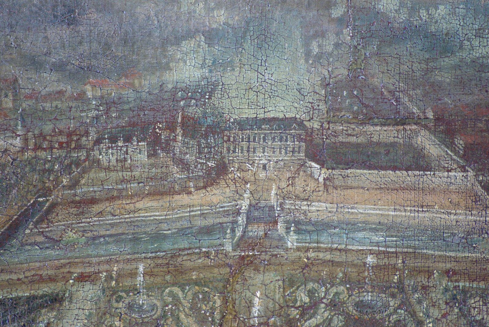 Vue du château de Châteauneuf-sur-Loire et de ses jardins à la fin du XVIIème siècle (titre factice)