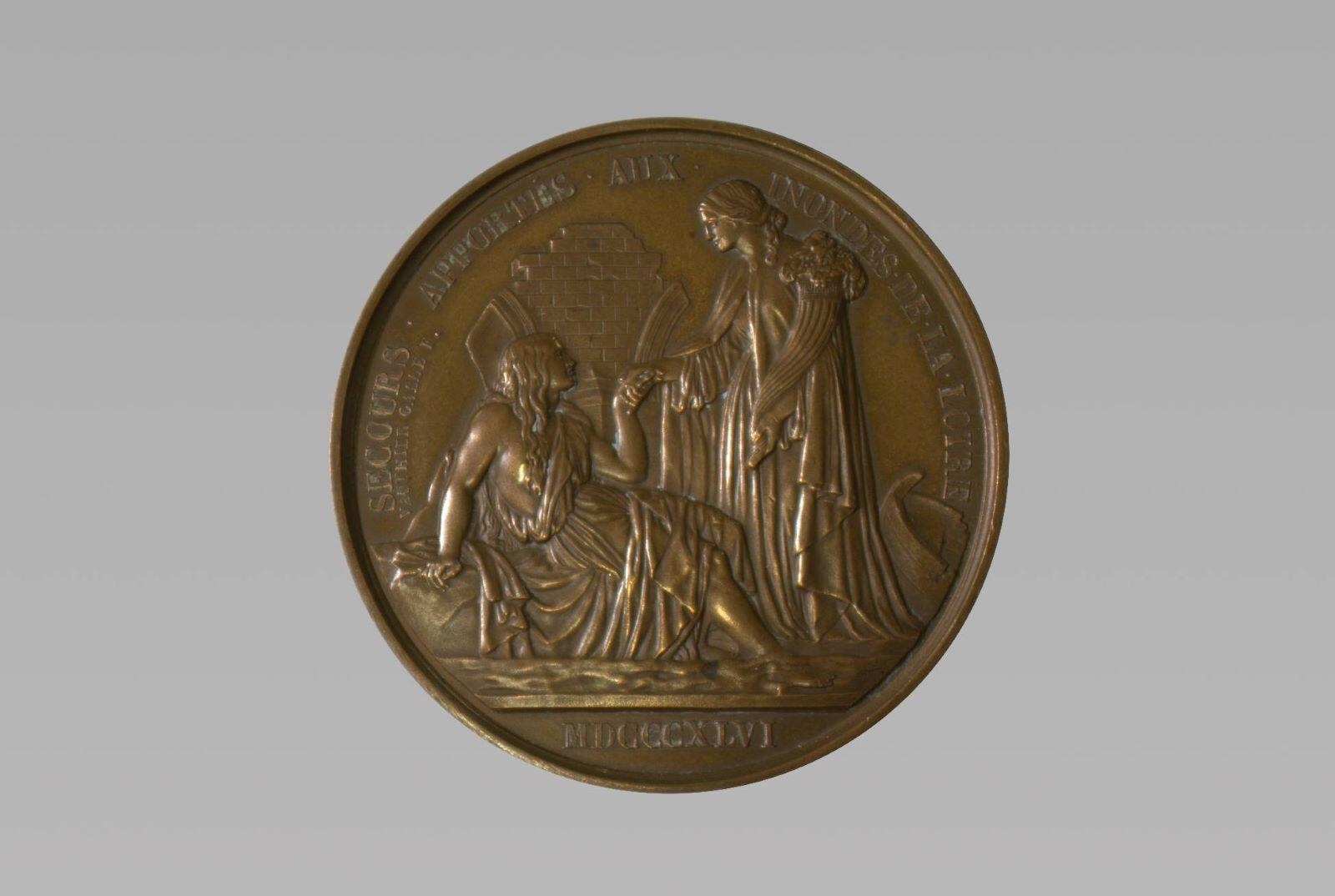 Médaille des Secours apportés aux inondés de la Loire