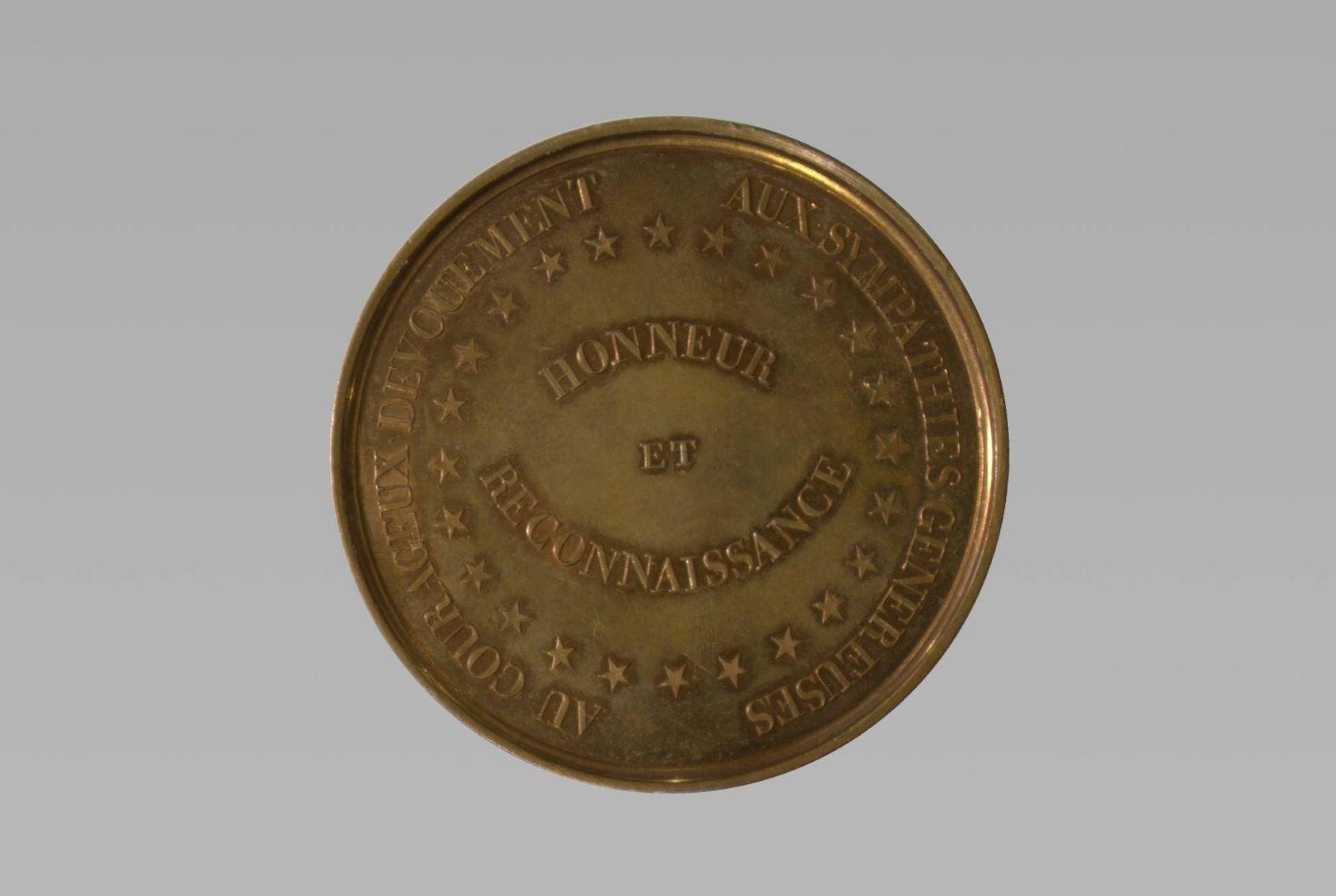 Médaille des Secours apportés aux inondés de la Loire