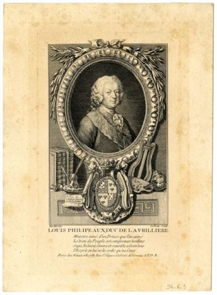 Louis Philllypeaux, Duc de la Vrillière (titre inscrit)
