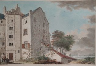 Ruine du château de Montsoreau, près de Saumur. (titre inscrit)