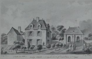 (batie en 1645) / Maison attenante a la chapelle dite des SSts de La Barre. 1/2 lieue d’angers. (titre inscrit)