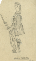 Highlander
Crayon
entre 1914 et 1918
coll. MML
