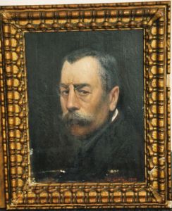 Autoportrait de Désiré Lubin avec binocles de 3/4 gauche
