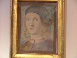 Portrait d’un jeune homme vêtu à la mode florentine de la Renaissance