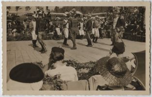 carte postale ; Pastorale de Roland - Deuxième représentation - Le 18 mai 1936 - Bataille pour délivrer Jérusalem des Turcs (p25)
