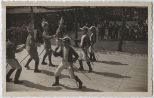 carte postale ; Pastorale de Roland - Deuxième représentation - Le 18 mai 1936 - Bataille (p25)